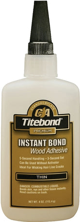 Titebond 6202 Wood Glue, Clear, 4 oz Bottle